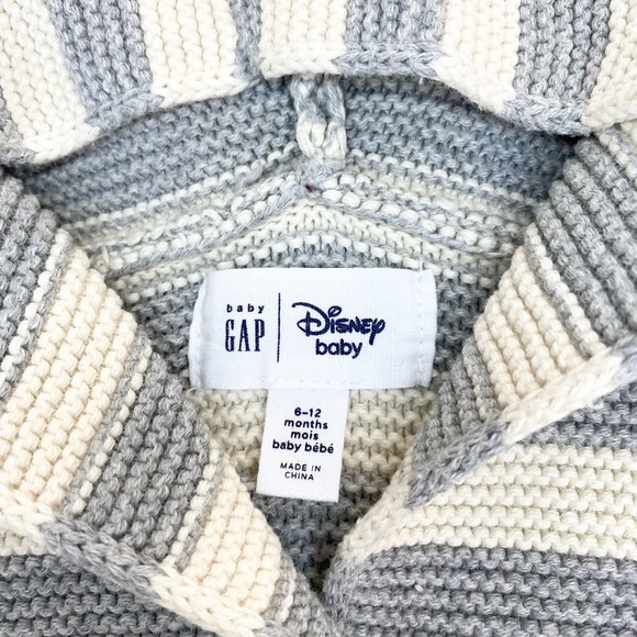 ✨Host Pick✨ Baby Gap Disney Knit Striped Cardigan Jacket - Picture 5 of 9
